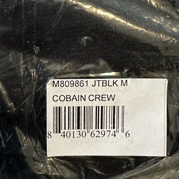 Cotton Citizen Cobain Crew Neck Sweatshirt Mens Medium Jet Black Long Sleeve NWT - Picture 7 of 9